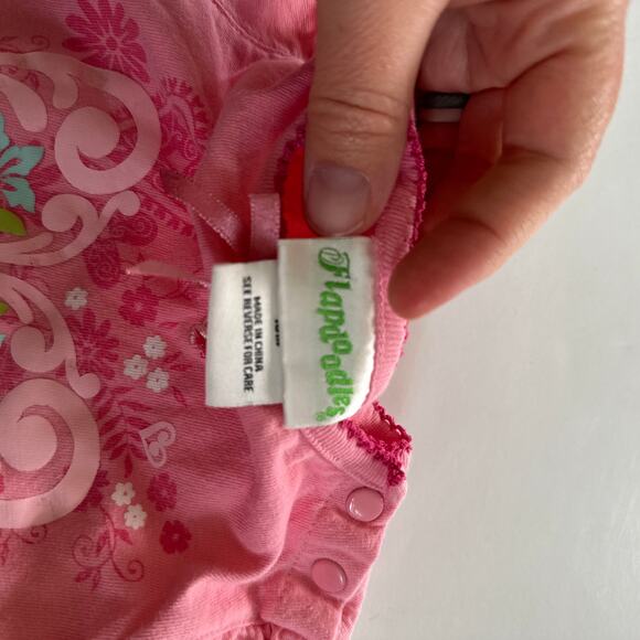 Flapdoodles Pink Heart Long Sleeve Top - 18 Months - Picture 2 of 5